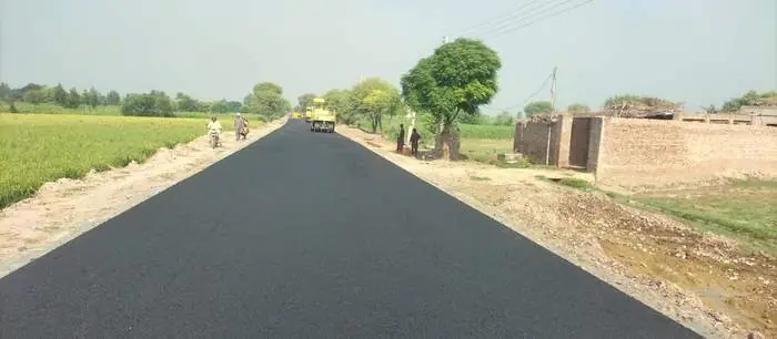 Asphalt laying, Satghra Gogera Road