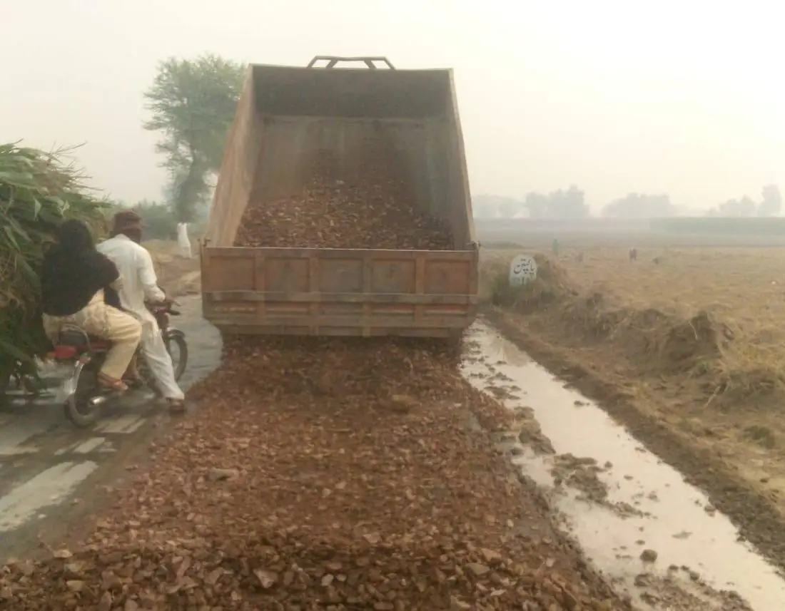Finished road surface