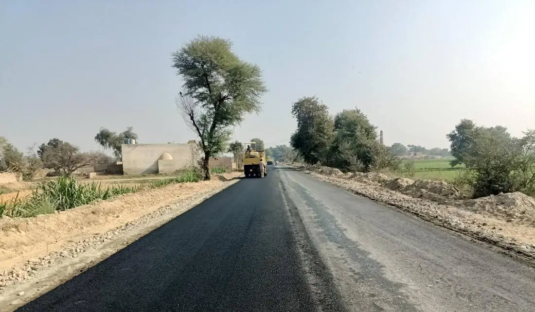 Road roller compaction